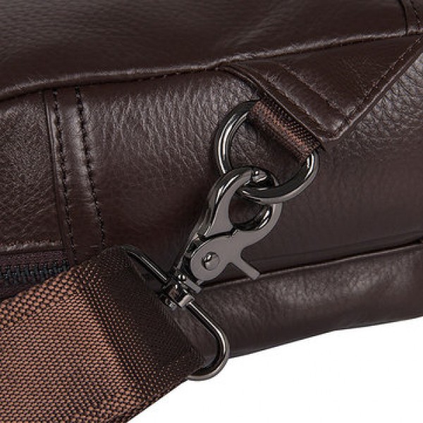Large Capacity Genuine Leather Crossbody Bag Casual Chest Bag For Men