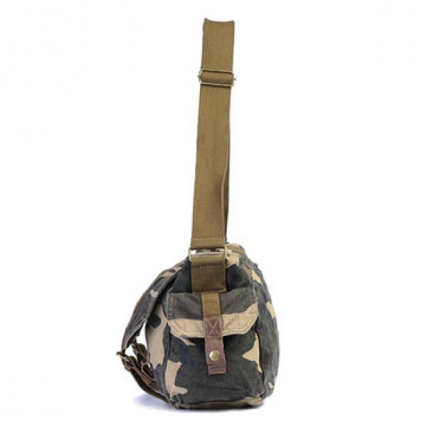 Waterproof Wash Camouflage Canvas Large Capacity Travel Bag Military Bag Crossbody Bag