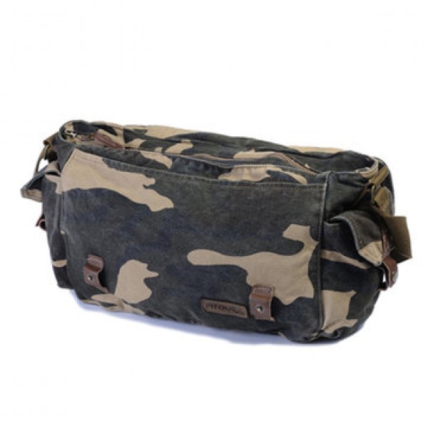 Waterproof Wash Camouflage Canvas Large Capacity Travel Bag Military Bag Crossbody Bag