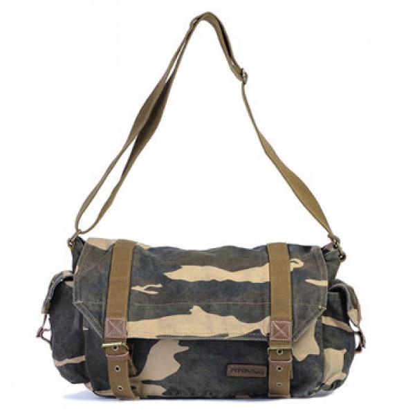Waterproof Wash Camouflage Canvas Large Capacity T...