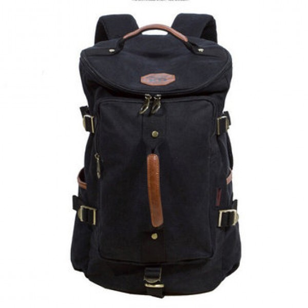 KAUKKO Vintage Canvas Messenger Rucksack Outdoor H...