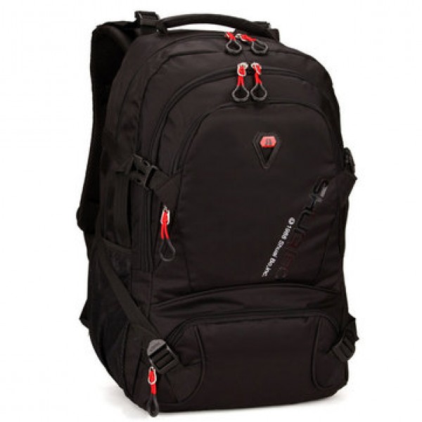 28L Men Large Capacity Outdoor Travel Polyester Casual Student Laptop Backpack