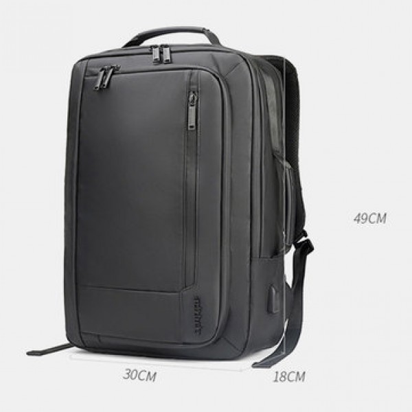 Men Large Capacity Multifunctional Multi-pocket Waterproof USB 20 Inch Backpack Handbag