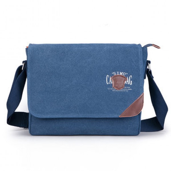 Men Canvas Large Capacity Retro Elegant Shoulder Crossbody Bag