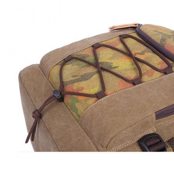 Canvas Travel Bag Designer Large Capacity Casual Backpack with USB Charging Port