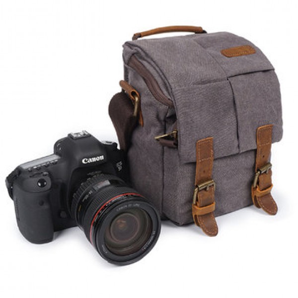 Canvas With Leather Water Resistant Casual Travel ...
