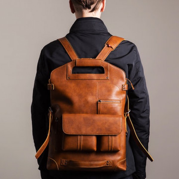 Ekphero Men Handbag Casual Multifunction Backpack ...
